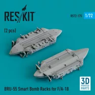   ResKit Models BRU-55 Smart Bomb Racks for F/A-18 (2 pcs) (3D Printed) 1:72 (RS72-0175)