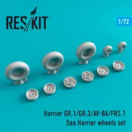   ResKit Models Harrier GR.1/GR.3/AV-8A/FRS.1/Sea Harrier wheels set 1:72 (RS72-0211)