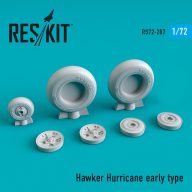   ResKit Models Hawker Hurricane wheels set early type (weighted) 1:72 (RS72-0287)