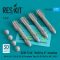ResKit Models AGM-114K Hellfire II missiles (4 pcs) (AH-64, AH-1, UH-60, SH-60, Eurocopter Tiger, OH-58, RAH-66, MQ-1, MQ-9) (3D Printed) 1:72 (RS72-0329)