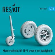 ResKit Models Bf-109E wheels set (weighted) 1:72 (RS72-0339)