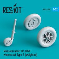   ResKit Models Bf-109 (F, G-early) wheels set ype 2 (weighted) 1:72 (RS72-0350)