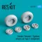ResKit Models Hawker Tempest/Typhoon wheels set type 2 (weighted) 1:72 (RS72-0351)