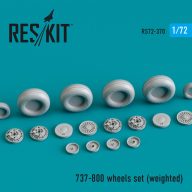 ResKit Models 737-800 wheels set (weighted) 1:72 (RS72-0370)