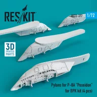  ResKit Models Pylons for P-8A Poseidon for BPK kit (4 pcs) (3D Printed) 1:72 (RS72-0377)
