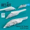 ResKit Models Pylons for P-8A Poseidon for BPK kit (4 pcs) (3D Printed) 1:72 (RS72-0377)