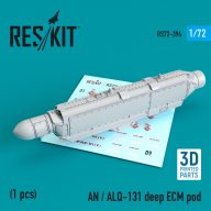   ResKit Models AN / ALQ-131 deep ECM pod (3D Printed) (A-7, A-10, F-4, F-16, F-111, C-130) 1:72 (RS72-0394)