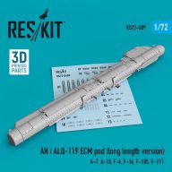   ResKit Models AN / ALQ-119 ECM pod (long length version) (A-7, A-10, F-4, F-16, F-105, F-111) (3D Printed) 1:72 (RS72-0409)