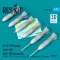 ResKit Models M-117 GP bombs (late) with MAU-103 conical fin (6 pcs) (F-105, F-111, A-4 ,F-4, F-5, F-104, F-100, A-1 Skyraider, B-52, Canberra) (3D Printed) 1:72 (RS72-0435)