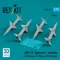 ResKit Models AIM-7A Sparrow I missiles (4 pcs) (F-3H Demon, F7U Cutlass, F3D Skynight) (3D Printed) 1:72 (RS72-0454)