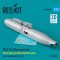 ResKit Models SUU-16A 20mm gun pod (close gun bay) with centerline pylon for F-4 Phantom II (C,D) (1 pcs) (3D Printed) 1:72 (RS72-0469)