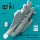 ResKit Models GBU-62 (JDAM-ER) bombs with pylons for MiG-29 Fulcrum (2 pcs) (3D Printed) 1:72 (RS72-0491)