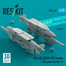 ResKit Models GBU-62 (JDAM-ER) bombs with pylons for MiG-29 Fulcrum (2 pcs) (3D Printed) 1:72 (RS72-0491)