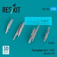   ResKit Models Pivot pylons for F-111C with LAU-105 (4 pcs) 1:72 (RS72-0501)