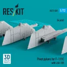 ResKit Models Pivot pylons for F-111C with LAU-105 (4 pcs) 1:72 (RS72-0501)