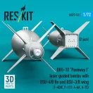 ResKit Models GBU-10 Paveway I laser guided bombs with BSU-4/B fin and BSU-3/B wing (2 pcs) (F-4D/E, F-111, A-6A, A-7E) (3D Printed) 1:72 (RS72-0521)