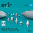 ResKit Models Mk.84 with BSU-36/B bombs (2 pcs) (F-15E, F-16, F-111F, AV-8B, F/A-18D) (3D Printed) 1:72 (RS72-0524)