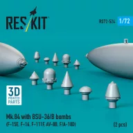   ResKit Models Mk.84 with BSU-36/B bombs (2 pcs) (F-15E, F-16, F-111F, AV-8B, F/A-18D) (3D Printed) 1:72 (RS72-0524)