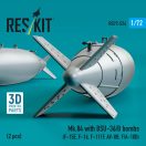 ResKit Models Mk.84 with BSU-36/B bombs (2 pcs) (F-15E, F-16, F-111F, AV-8B, F/A-18D) (3D Printed) 1:72 (RS72-0524)