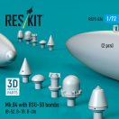 ResKit Models Mk.84 with BSU-50 bombs (2 pcs) (B-52, B-1B, B-2A) (3D Printed) 1:72 (RS72-0526)