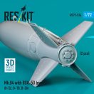ResKit Models Mk.84 with BSU-50 bombs (2 pcs) (B-52, B-1B, B-2A) (3D Printed) 1:72 (RS72-0526)
