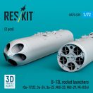 ResKit Models B-13L rocket launchers (2 pcs) (Su-17/22, Su-24, Su-25 ,MiG-27, MiG-29) (3D Printed) 1:72 (RS72-0529)