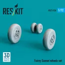 ResKit Models Fairey Gannet wheels set (3D Printed) 1:72 (RS72-0536)
