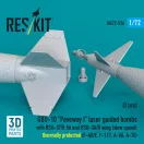 ResKit Models GBU-10 Paveway I laser guided bombs with BSU-37/B fin and BSU-3A/B wing (slow speed) thermally protected (2 pcs) (F-4D/E, F-111, A-6A, A-7E) (3D Printed) 1:72 (RS72-0576)