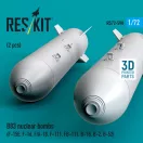 ResKit Models B83 nuclear bombs (2 pcs) (F-15E, F-16, F/A-18, F-111, FB-111, B-1B, B-2, B-52) (3D Printed) 1:72 (RS72-0590)