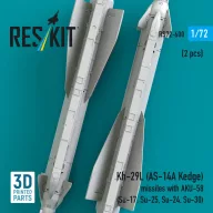   ResKit Models Kh-29L (AS-14A Kedge) missiles with AKU-58 (2 pcs) (Su-17, Su-25,Su-24, Su-30) (3D Printed) 1:72 (RS72-0600)