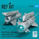 ResKit Models Kh-29T (AS-14B Kedge) missiles with AKU-58 (2 pcs) Su-17, Su-25,Su-24, Su-30, Mig-27 (3D Printed) 1:72 (RS72-0601)