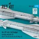 ResKit Models Kh-29T (AS-14B Kedge) missiles with AKU-58 (2 pcs) Su-17, Su-25,Su-24, Su-30, Mig-27 (3D Printed) 1:72 (RS72-0601)