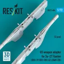ResKit Models US weapon adapter for Su-27 Flanker (2 pcs) (GBU-39 SDB, GBU-62 (JDAM-ER)) (3D Printed) 1:72 (RS72-0604)