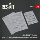 ResKit Models MiG-25RBT Foxbat (Blue 73 & Red 19) Ukrainian Air Forces (Decals with Stencils) 1:48 (RSB48-0001)