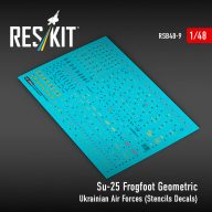   ResKit Models Su-25 Frogfoot Geometric Ukrainian Air Forces (Stencils Decals)(1/48) 1:48 (RSB48-0009)