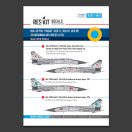 ResKit Models MiG-25PDS Foxbat (Red 17, Red 87, Red 89) Ukrainian Air Forces (Decals with Stencils) 1:72 (RSB72-0002)