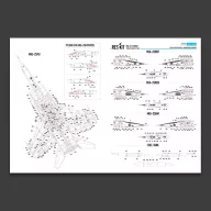   ResKit Models MiG-25 Foxbat Stencils Decals 1:72 (RSB72-0003)