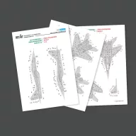  ResKit Models MiG-29 Fulcrum 9-12, 9-13, UB, Ukrainian Air Forces (Stencils Decals) 1:72 (RSB72-0004)