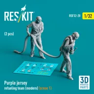   ResKit Models Purple jersey refueling team (modern) (scene 1) (2 pcs) (3D Printed) 1:32 (RSF32-0028)