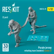   ResKit Models Purple jersey refueling team (modern) (scene 2) (2 pcs) (3D Printed) 1:32 (RSF32-0029)