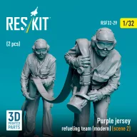   ResKit Models Purple jersey refueling team (modern) (scene 2) (2 pcs) (3D Printed) 1:32 (RSF32-0029)