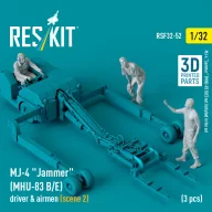   ResKit Models MJ-4 Jammer (MHU-83 B/E) driver & airmen (scene 2) (3 pcs) (3D Printed) 1:32 (RSF32-0052)