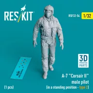   ResKit Models A-7 Corsair II male pilot (in a standing position - type 2) (1 pcs) (3D Printed) 1:32 (RSF32-0054)