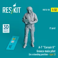   ResKit Models A-7 Corsair II Greece male pilot (in a standing position - type 3) (1 pcs) (3D Printed) 1:32 (RSF32-0058)