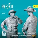 ResKit Models F-105 (F, G) Thunderchief male pilots (in a standing position - type 2) (2 pcs) (3D Printed) 1:32 (RSF32-0070)
