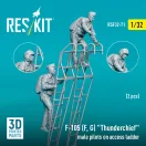 ResKit Models F-105 (F, G) Thunderchief male pilots on access ladder (2 pcs) (3D Printed) 1:32 (RSF32-0071)