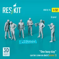   ResKit Models One busy day carrier crew on deck (scene 2) (6 pcs) (3D Printed) 1:32 (RSF32-0076)