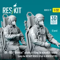   ResKit Models OV-10D Bronco pilots sitting in ejection seats (2 pcs) (only for RESKIT RSU32-0169 & RSU32-0170) (3D Printed) 1:32 (RSF32-0077)