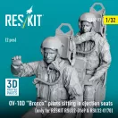 ResKit Models OV-10D Bronco pilots sitting in ejection seats (2 pcs) (only for RESKIT RSU32-0169 & RSU32-0170) (3D Printed) 1:32 (RSF32-0077)