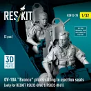 ResKit Models OV-10A Bronco pilots sitting in ejection seats (2 pcs) (only for RESKIT RSU32-0060 & RSU32-0061) (3D Printed) 1:32 (RSF32-0078)